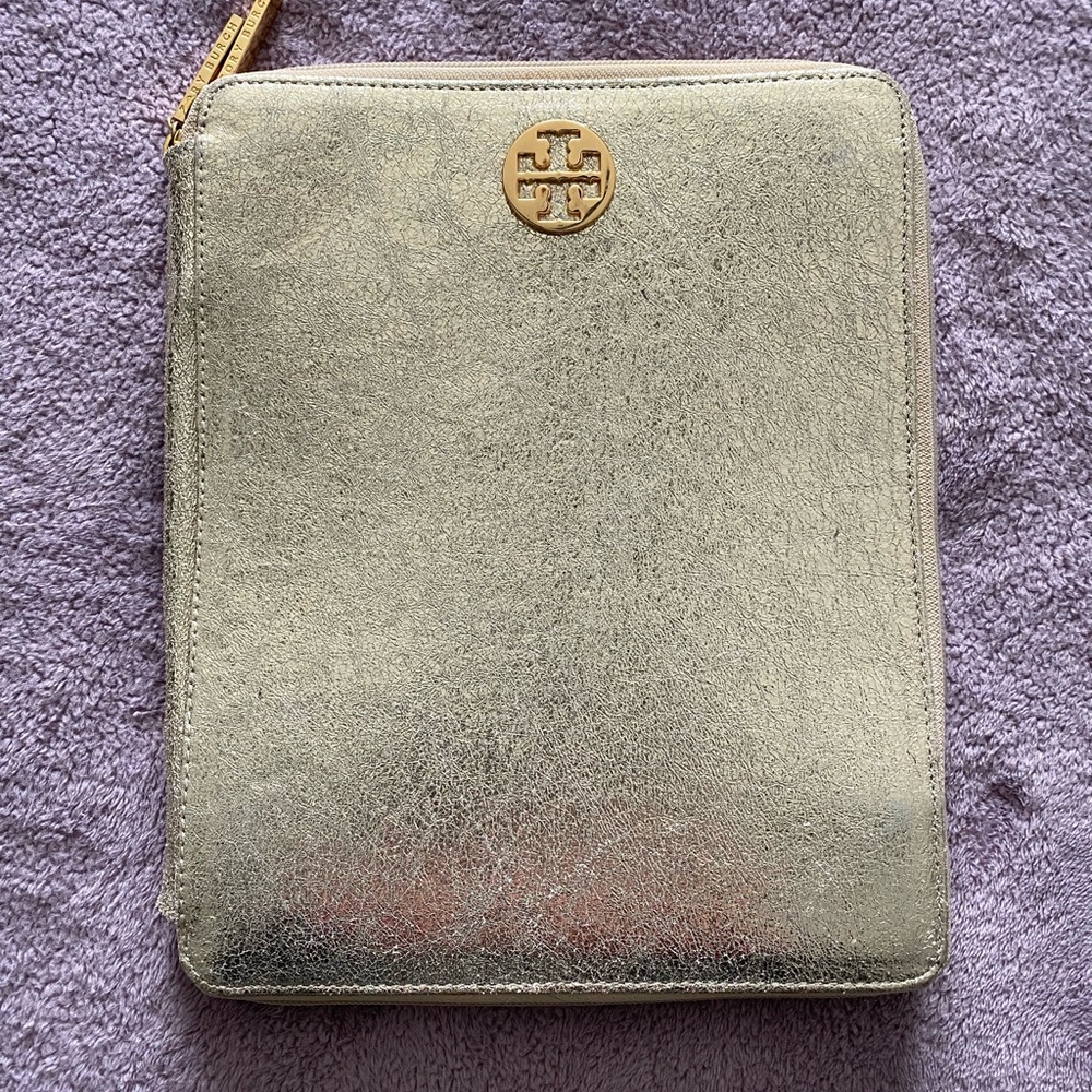 Tory Burch Gold Metalic iPad case